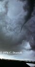 picture of funnel northwest of UC tornado
