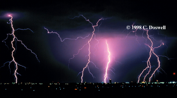 Any ordinary thunderstorm produces lightning: